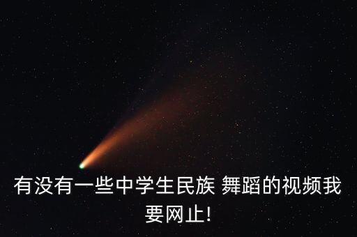 有没有一些中学生民族 舞蹈的视频我要网止!
