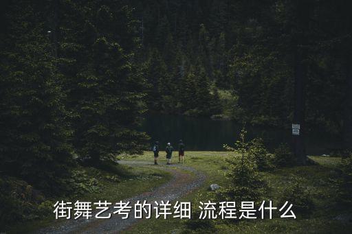 街舞艺考的详细 流程是什么
