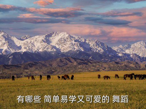 有哪些 简单易学又可爱的 舞蹈