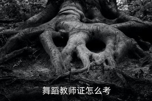  舞蹈教师证怎么考