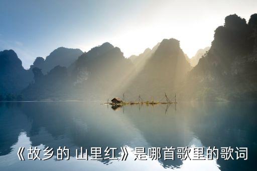 《故乡的 山里红》是哪首歌里的歌词