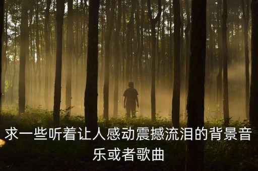 求一些听着让人感动震撼流泪的背景音乐或者歌曲