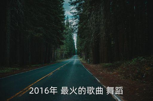 2016年 最火的歌曲 舞蹈