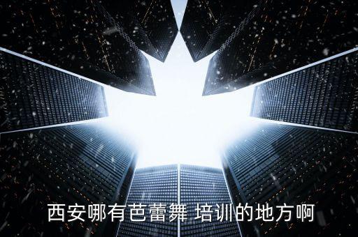  西安哪有芭蕾舞 培训的地方啊
