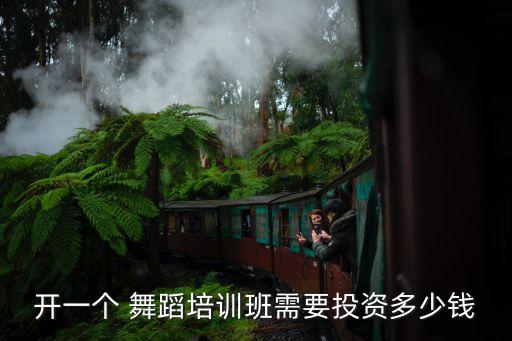 开一个 舞蹈培训班需要投资多少钱