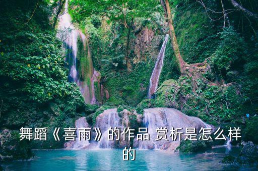  舞蹈《喜雨》的作品 赏析是怎么样的