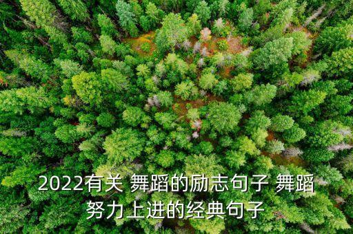 2022有关 舞蹈的励志句子 舞蹈努力上进的经典句子