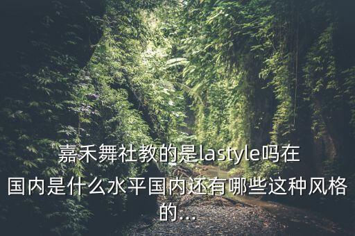  嘉禾舞社教的是lastyle吗在国内是什么水平国内还有哪些这种风格的...