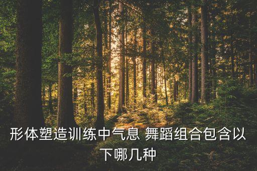形体塑造训练中气息 舞蹈组合包含以下哪几种