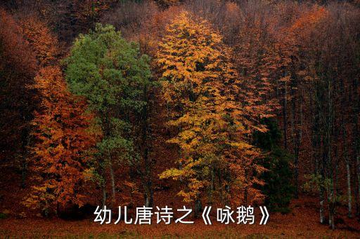 咏鹅幼儿舞蹈,幼儿唐诗《咏鹅》第一集
