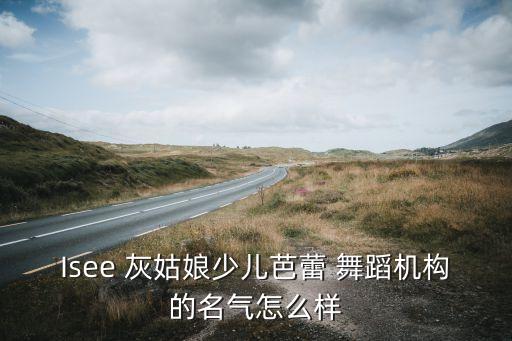 Isee 灰姑娘少儿芭蕾 舞蹈机构的名气怎么样