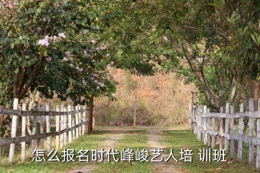 怎么报名时代峰峻艺人培 训班