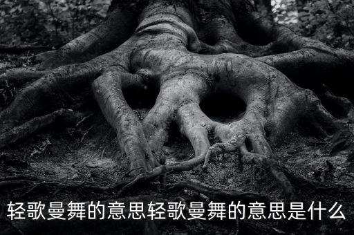 轻歌曼舞的意思轻歌曼舞的意思是什么