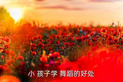 小 孩子学 舞蹈的好处