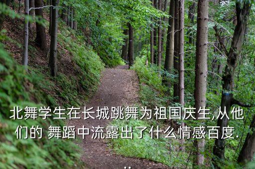 北舞学生在长城跳舞为祖国庆生,从他们的 舞蹈中流露出了什么情感百度...