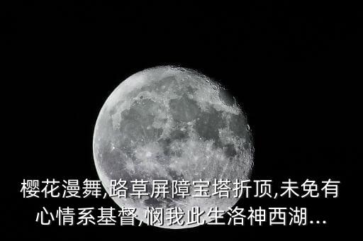 樱花漫舞,路草屏障宝塔折顶,未免有心情系基督,悯我此生洛神西湖...