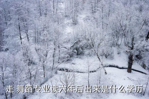 走 舞蹈专业读六年后出来是什么学历