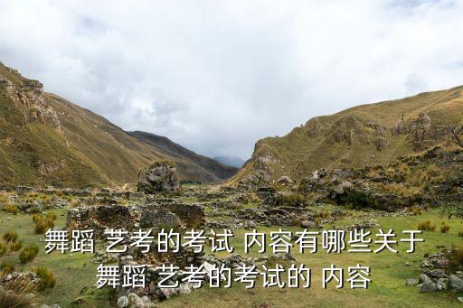 音乐舞蹈艺考内容,基本功测试:考生需要多和老师沟通