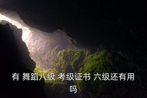 有 舞蹈八级 考级证书 六级还有用吗
