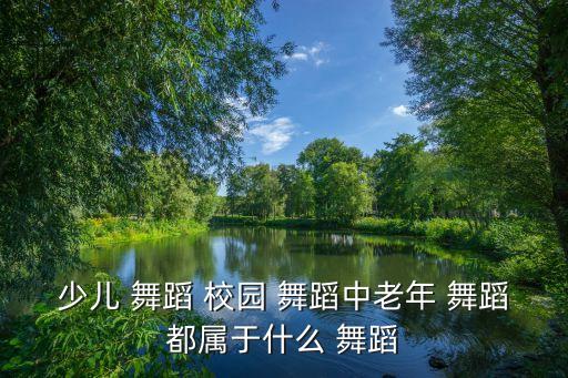 少儿 舞蹈 校园 舞蹈中老年 舞蹈都属于什么 舞蹈