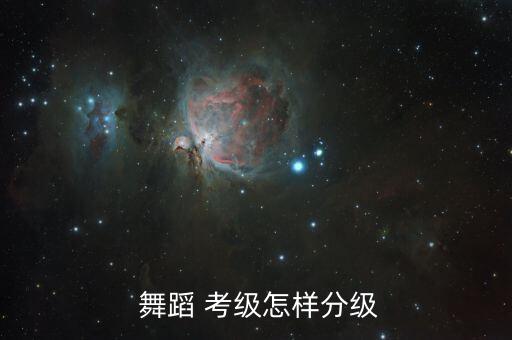  舞蹈 考级怎样分级