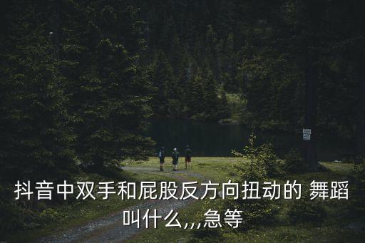 抖音中双手和屁股反方向扭动的 舞蹈叫什么,,,急等