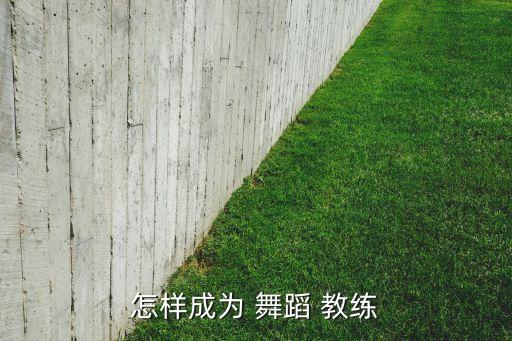 私人舞蹈教练,私人教练需要知识和能力