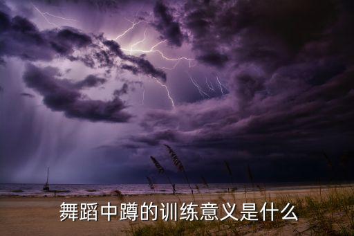  舞蹈中蹲的训练意义是什么