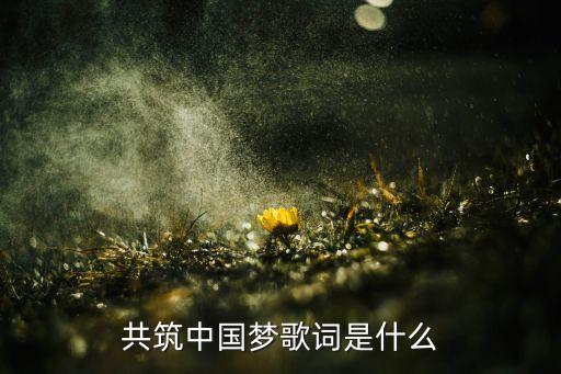 共祝中国梦开场舞蹈,歌词:花是春的梦，远航是帆的梦实现梦想