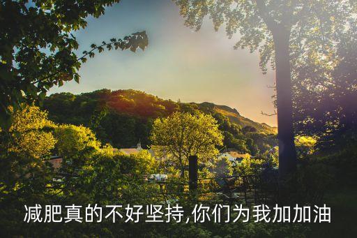 减肥真的不好坚持,你们为我加加油
