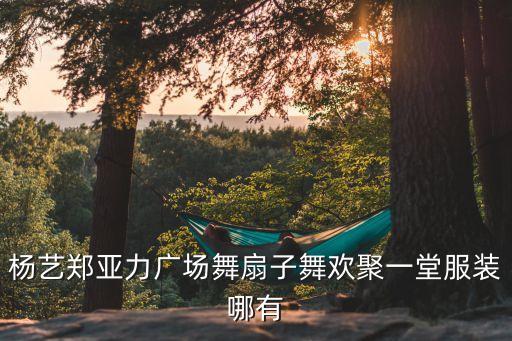 杨艺郑亚力广场舞扇子舞欢聚一堂服装哪有
