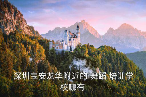  深圳宝安龙华附近的 舞蹈 培训学校哪有