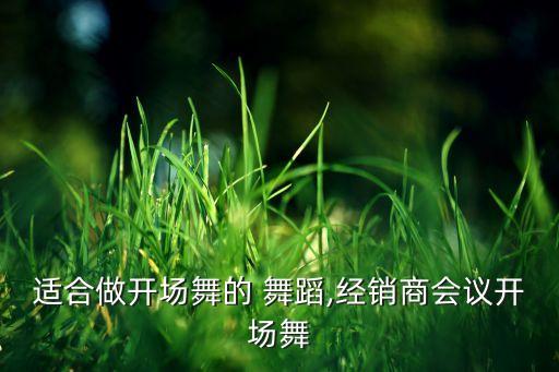 适合做开场舞的 舞蹈,经销商会议开场舞