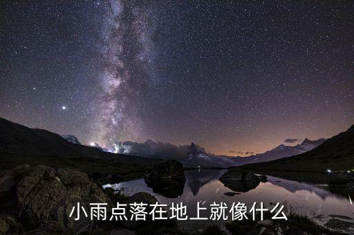  小雨点落在地上就像什么