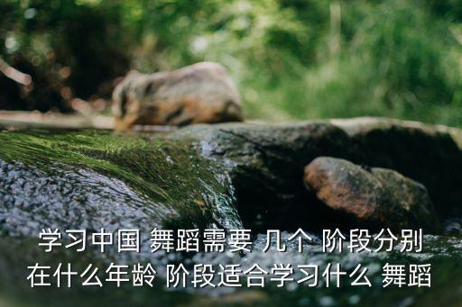 学习中国 舞蹈需要 几个 阶段分别在什么年龄 阶段适合学习什么 舞蹈