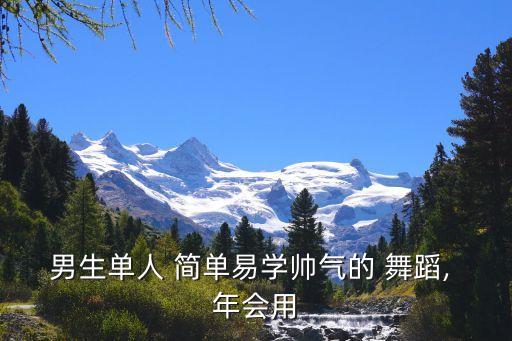 男生单人 简单易学帅气的 舞蹈, 年会用