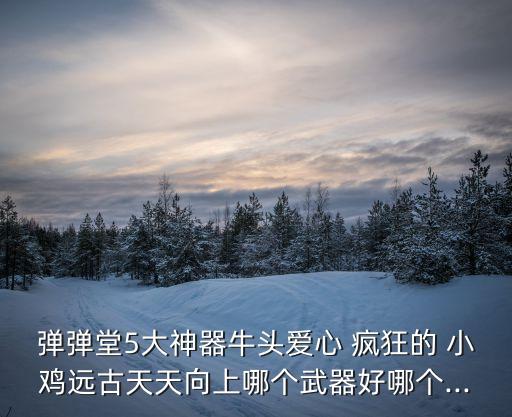 弹弹堂5大神器牛头爱心 疯狂的 小鸡远古天天向上哪个武器好哪个...