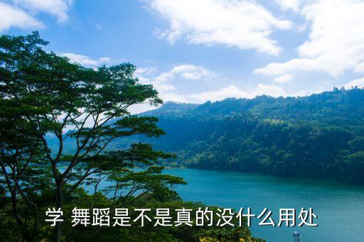 学 舞蹈是不是真的没什么用处