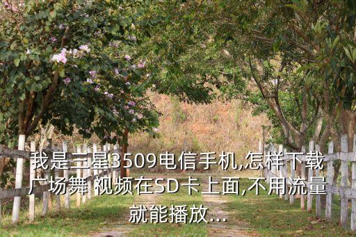 我是三星3509电信手机,怎样下载广场舞 视频在SD卡上面,不用流量就能播放...