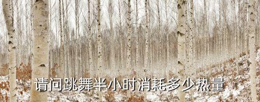 请问跳舞半小时消耗多少热量