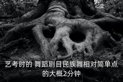 艺考时的 舞蹈剧目民族舞相对简单点的大概2分钟