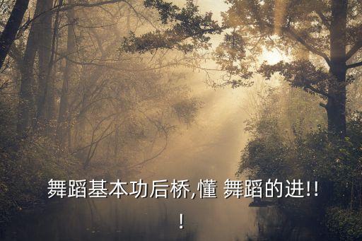 后蹬的舞蹈,基本功训练计划