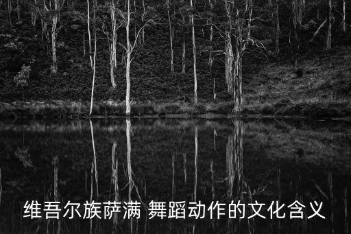 维吾尔族萨满 舞蹈动作的文化含义