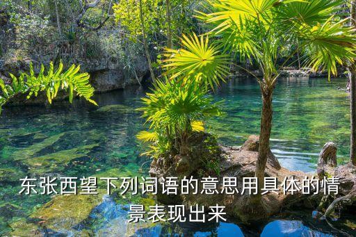  东张西望下列词语的意思用具体的情景表现出来