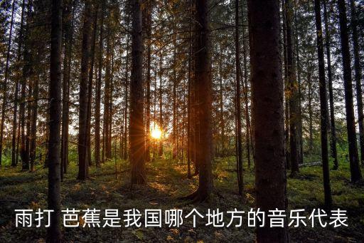 雨打 芭蕉是我国哪个地方的音乐代表
