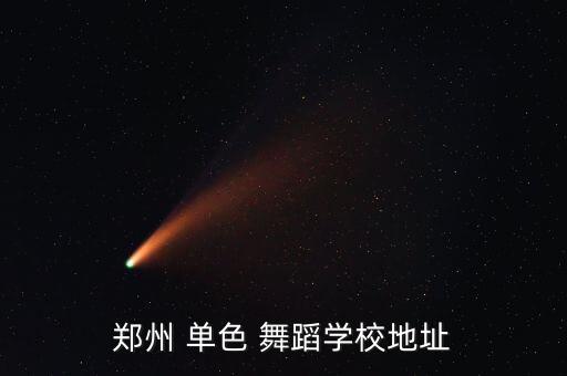 郑州 单色 舞蹈学校地址