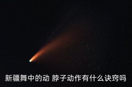 新疆舞中的动 脖子动作有什么诀窍吗