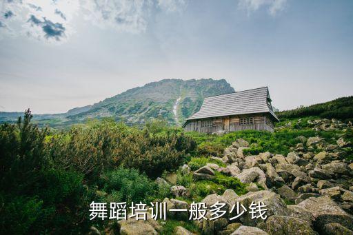  舞蹈培训一般多少钱