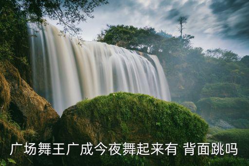广场舞王广成今夜舞起来有 背面跳吗