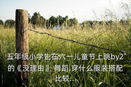 五年级小学生在六一儿童节上跳by2的《没理由》 舞蹈,穿什么服装搭配比较...